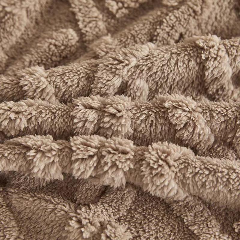 Mocha Cozy Cable Knit Throw