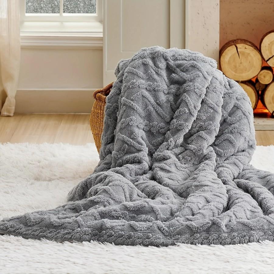 Cloud Knit Cozy Throw Blanket